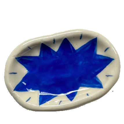 Martha Duncan Blue Star Trinket Dish