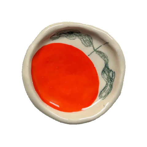 Martha Duncan Orange Trinket Dish
