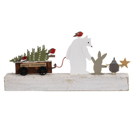 Woodland Bringing the Tree Home Block Decoration