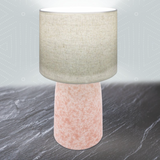 Ceramic Table Lamp With Shade - Pink