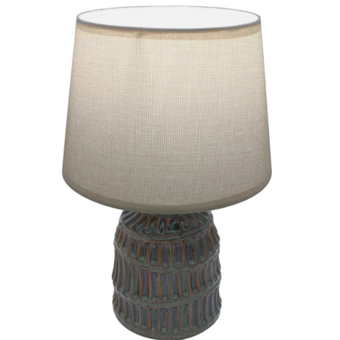 Dome Table Lamp & Shade - Green