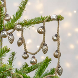Antique Silver Bauble Garland