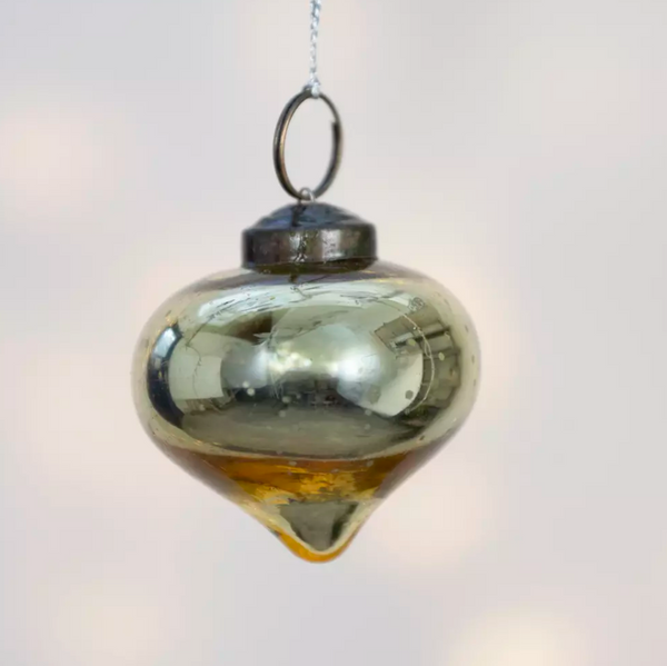 Shiny Gold Onion Bauble