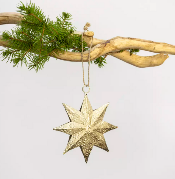 Star Decoration Antique Silver