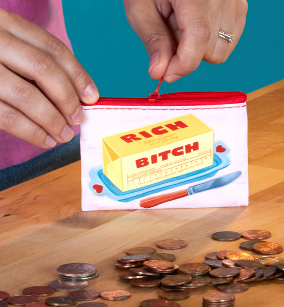 Blue Q 'Rich Bitch' Coin Purse