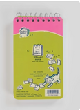 Blue Q 'Deep Thoughts for my Cat To Inherit When I Die' Spiral Notebook