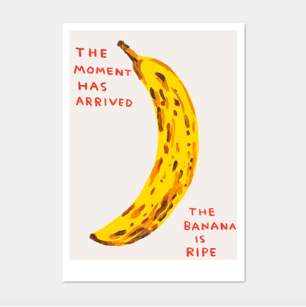 David Shrigley The Banana Is Ripe Framed