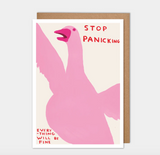 David Shrigley Stop Panicking Framed Print