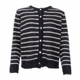 black-colour-dell-striped-knit-cardigan-red