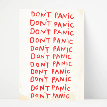 dont-panic-framed-print