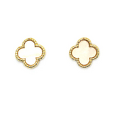 Isles & Stars Clover Shape Gold Stud Earrings
