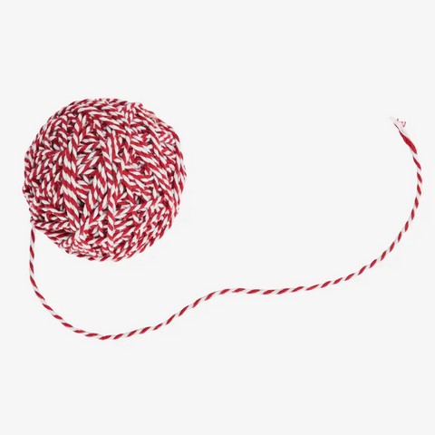 Cotton Twine - Red and White