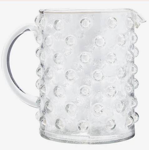 Glass Jug wth Dots Large