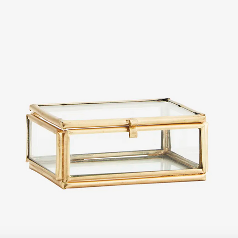 Rectangular Brass Jewellery Box - Small