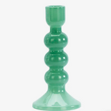 Glass Candle Holder Large - Green
