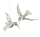 Gold & Silver Sparkling Bird Decoration
