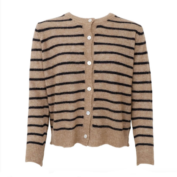 black-colour-dell-striped-cardigan-taupe