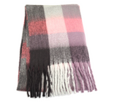 Tartan Scarf - Coral