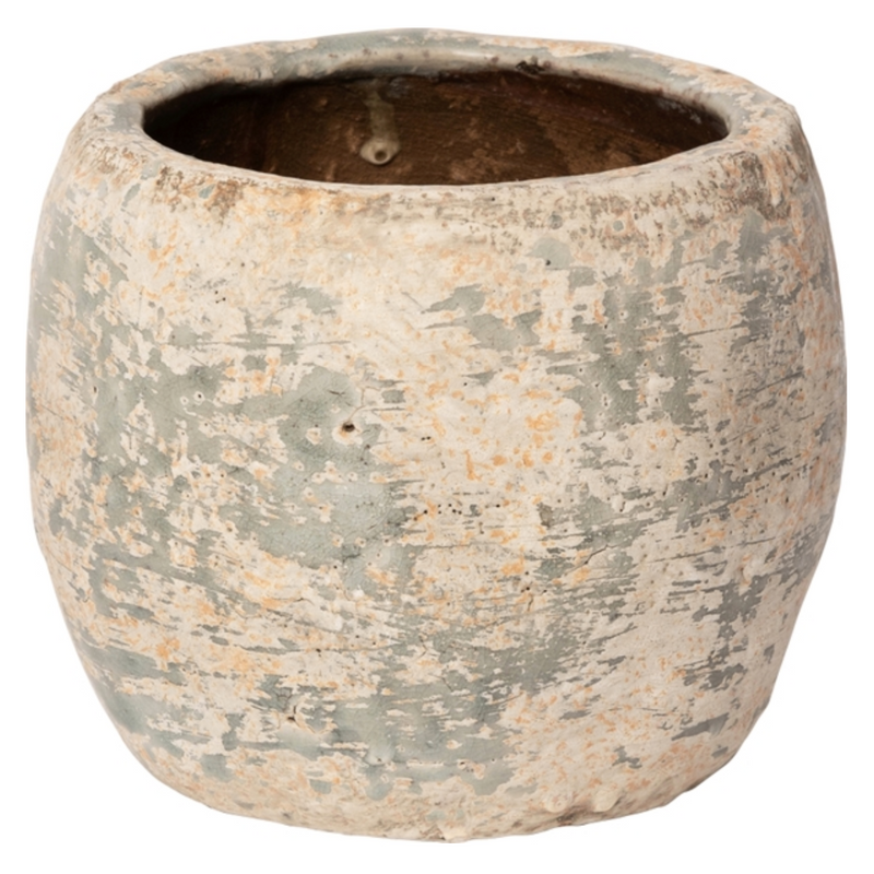 Flower Pot - Rustic Turquoise