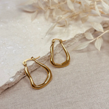 Little Nell Everyday Abstract Hoop Earrings