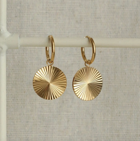 Little Nell Everyday Circle Sunrise Hoops