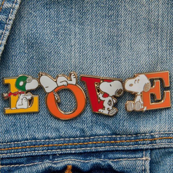 Peanuts Alphabet Enamel Pin