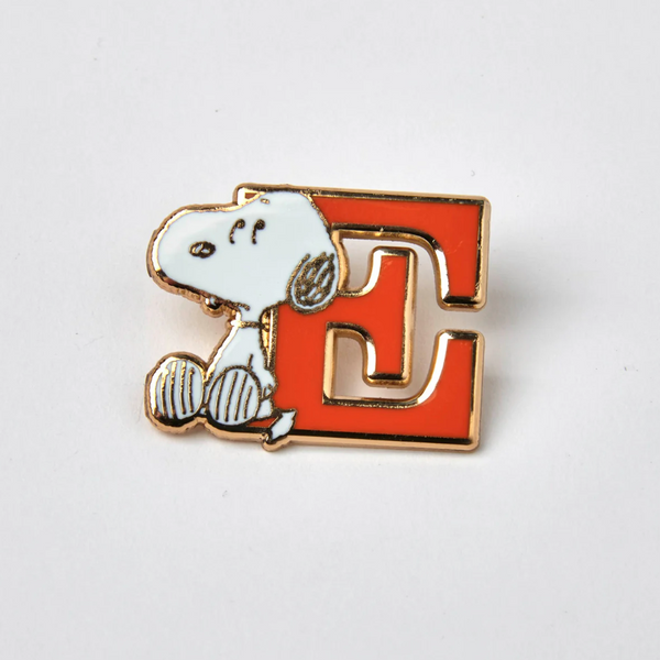 Peanuts Alphabet Enamel Pin