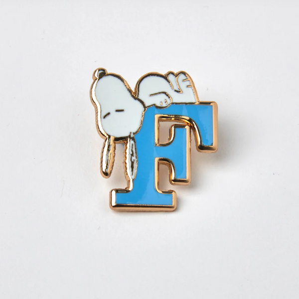 Peanuts Alphabet Enamel Pin