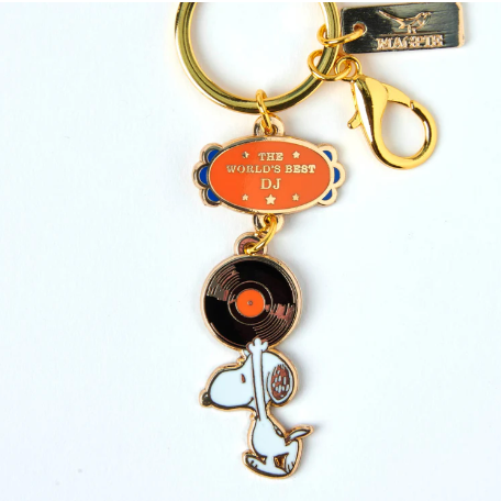 Peanuts World's Best Keyring -DJ