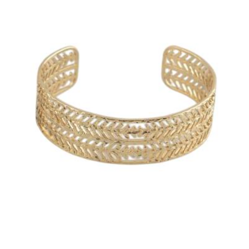 Chevron Bracelet - Gold