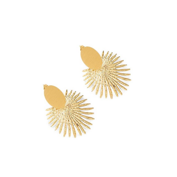 Splayed Drop Earring - Gold