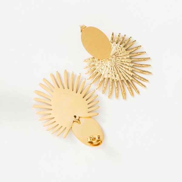 Splayed Drop Earring - Gold