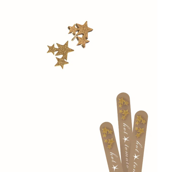 Hot Tomato Triple Star Stud Earrings