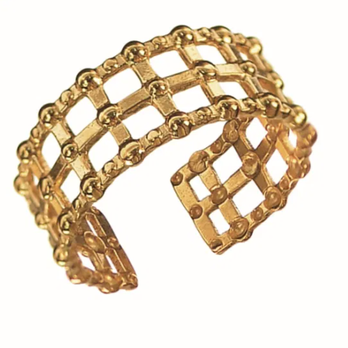 Hot Tomato Portculis Gold Ring