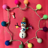 Benedict the Arctic Snowman Felt Hanging Decoration