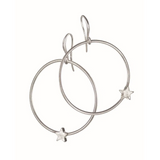 Hot Tomato Star in Orbit Hoops - Silver