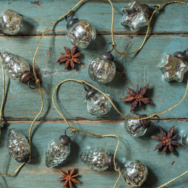 Mini Silver Bauble Garland