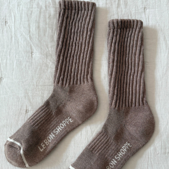 Le Bon Shoppe Ballet Socks - Mocha Mousse 1