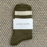 Le Bon Shoppe Her Varsity Socks - Fern 1