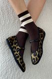 Le Bon Shoppe Her Varsity Socks - Espresso 1
