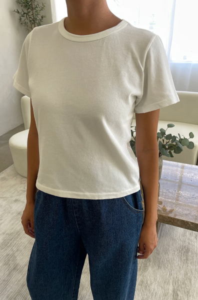 Le Bon Shoppe The Little Boy Tee - Vintage White 1