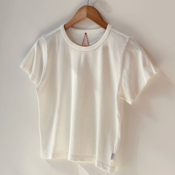 Le Bon Shoppe The Little Boy Tee - Vintage White