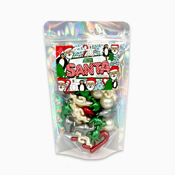 Retro Bath Pearls Santa Selection. 30 Christmas Bath Pearls