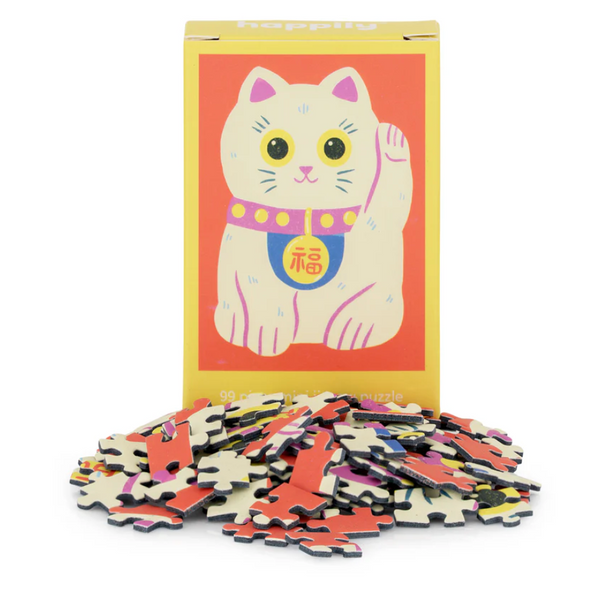 Lucky Cat - 99 Piece Mini Jigsaw Puzzle