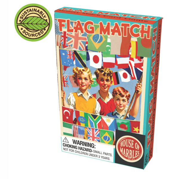 Flag Match Memory Card Game