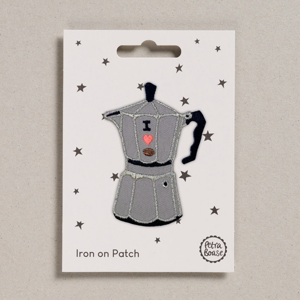 Iron on Patch - Moka Coffee Pot