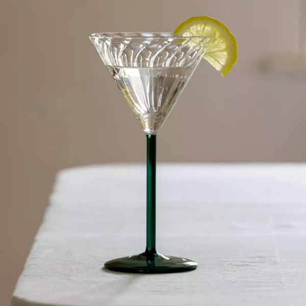 Deco Swirl Cocktail Glass