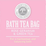 Bath Tea Bag - Rose Geranium & Green Tea