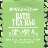 Bath Tea Bag - Gin, Lime & Green Grey Tea