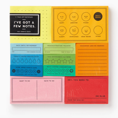 'I've Got A Few Notes ' Notepad